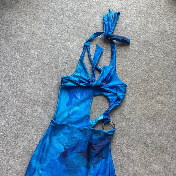 Farai London Blue Maxi Dress - Picture 6 of 7